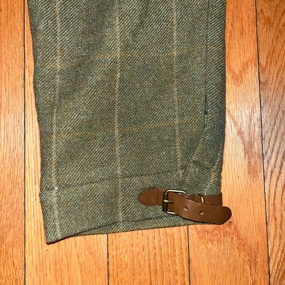 Ralph Lauren Olive Tweed Dress Pants - Picture 5 of 7